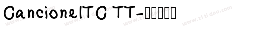 CancioneITC TT字体转换